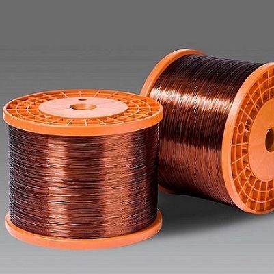 0.05mm Polyesterimide Enameled Copper Wire Self Bonding Enameled Copper Round Wire